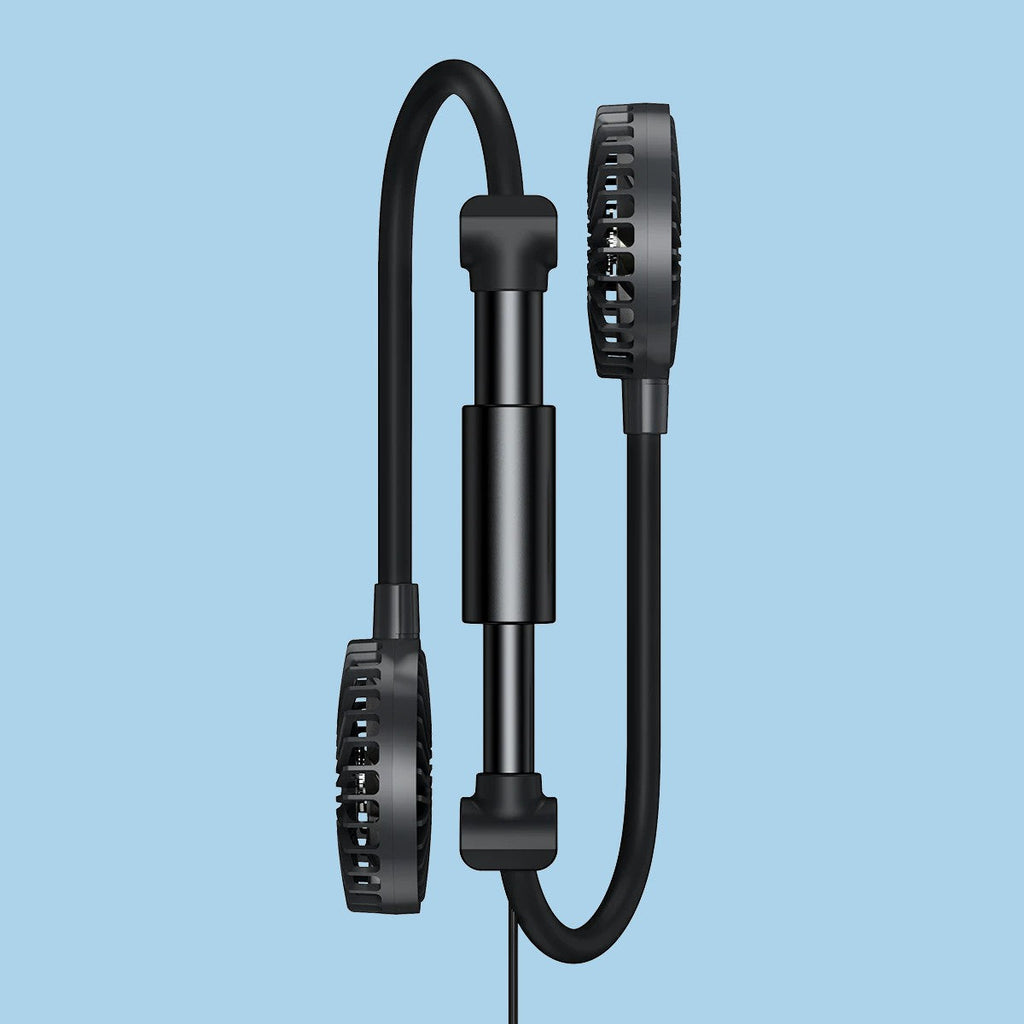 Car Headrest Cooling Fan, with 2-Speed, 360¬∞ Rotatable Design & 1.5m USB Cable, for Front & Back Seats
