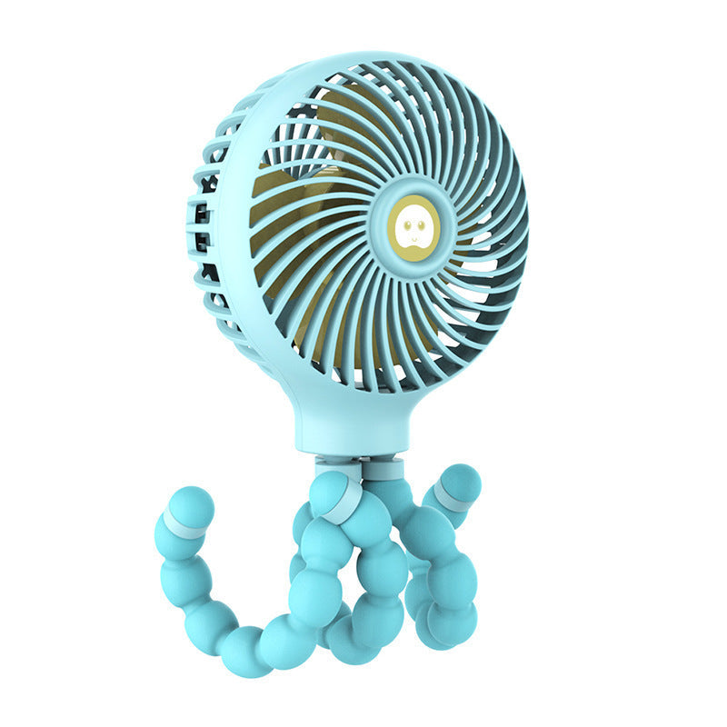 Portable Rechargeable Fan with Adjustable Tripod & 3 Wind Modes, for Home, Desk, Stroller & More