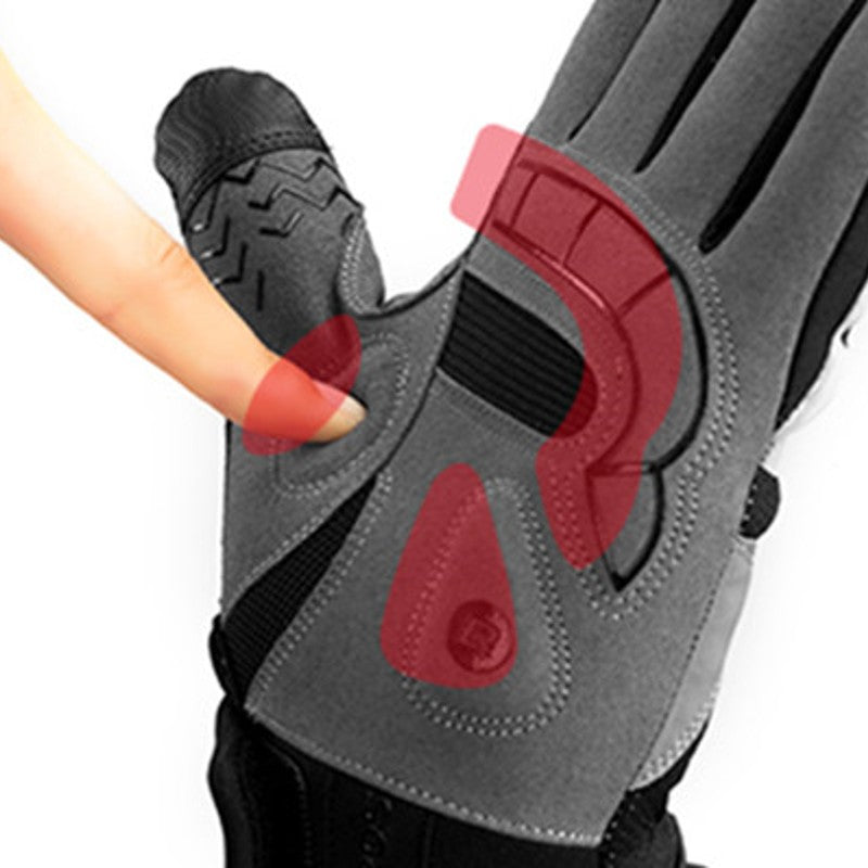 Electric Thermal Heated Gloves, with Touchscreen-compatible Fingertips & Reflecting Strip, for Climbing, Hiking, Cycling & More