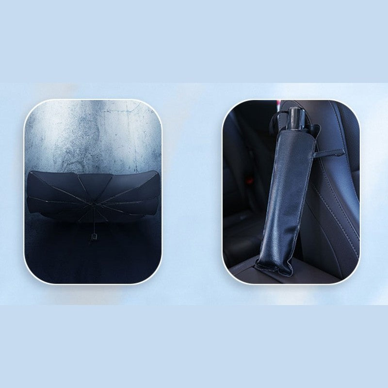 Foldable Car Windshield Sun Shade Umbrella, for Sun Protection & Heat Insulation