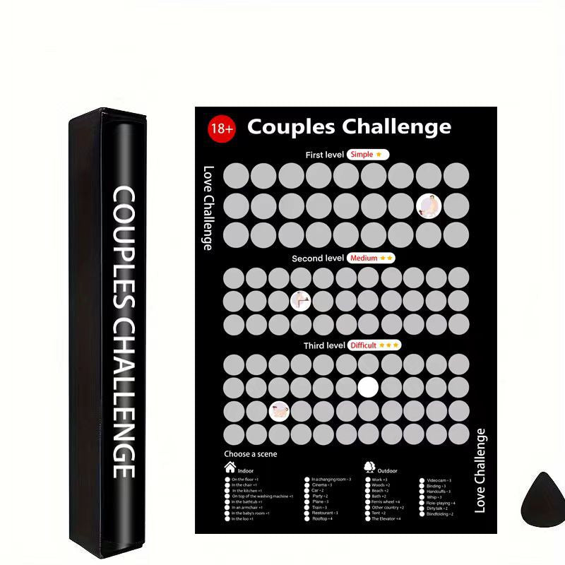 Couples' Adventure Scratch Poster