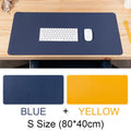 Double-sided Large Waterproof PU Leather Desk Mat, for Office and Home