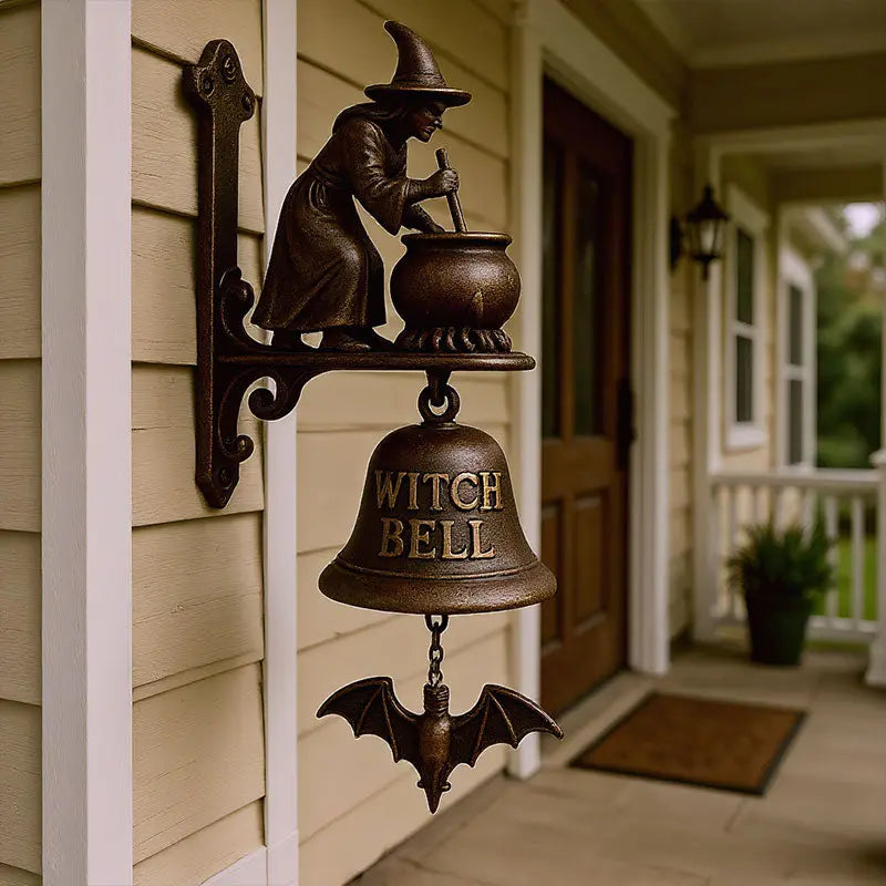 Antique Witch Doorbell Luna – Weatherproof Decorative Doorbell for Indoor and Outdoor