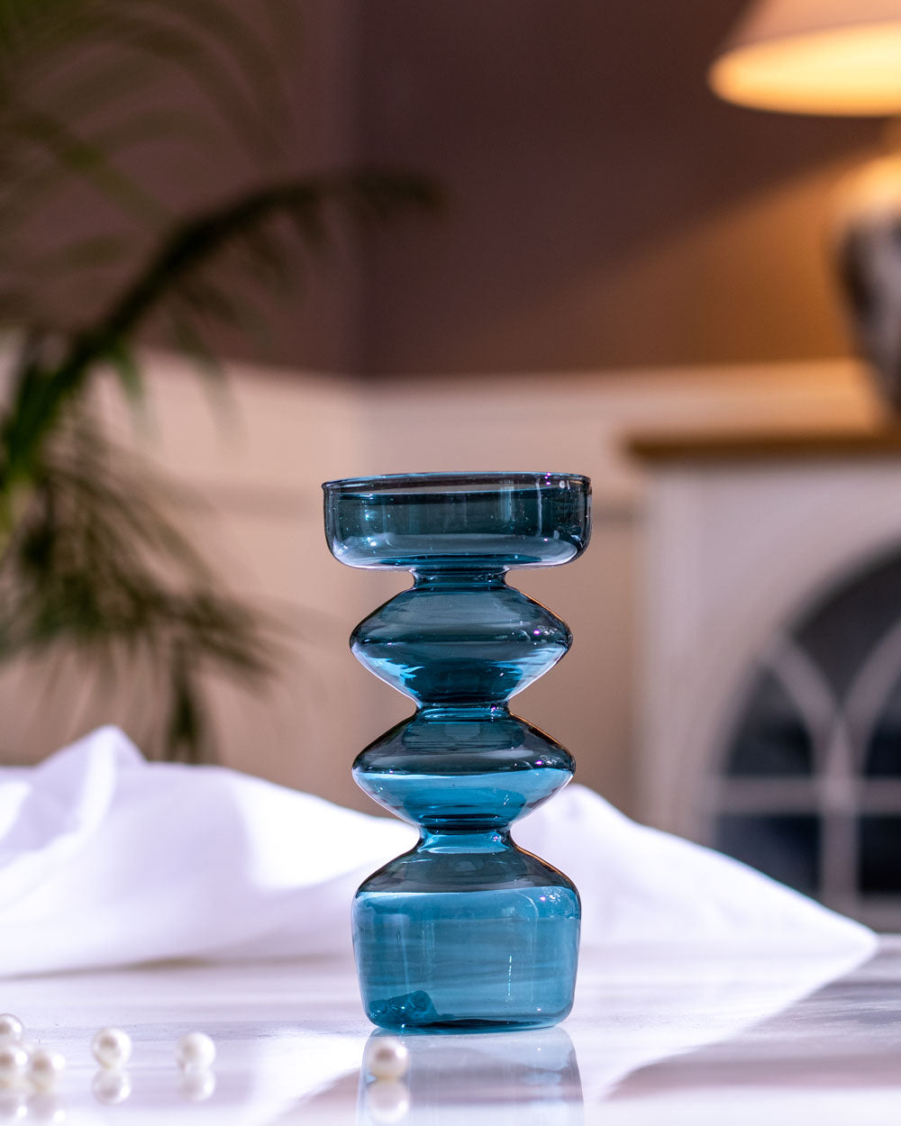Stem Glass Candle Holder
