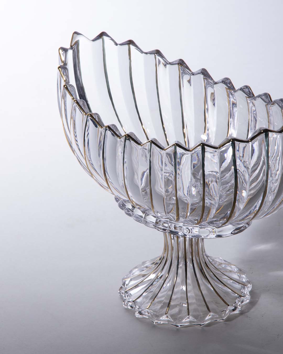 Crystal Glass Lotus Decorative Bowl