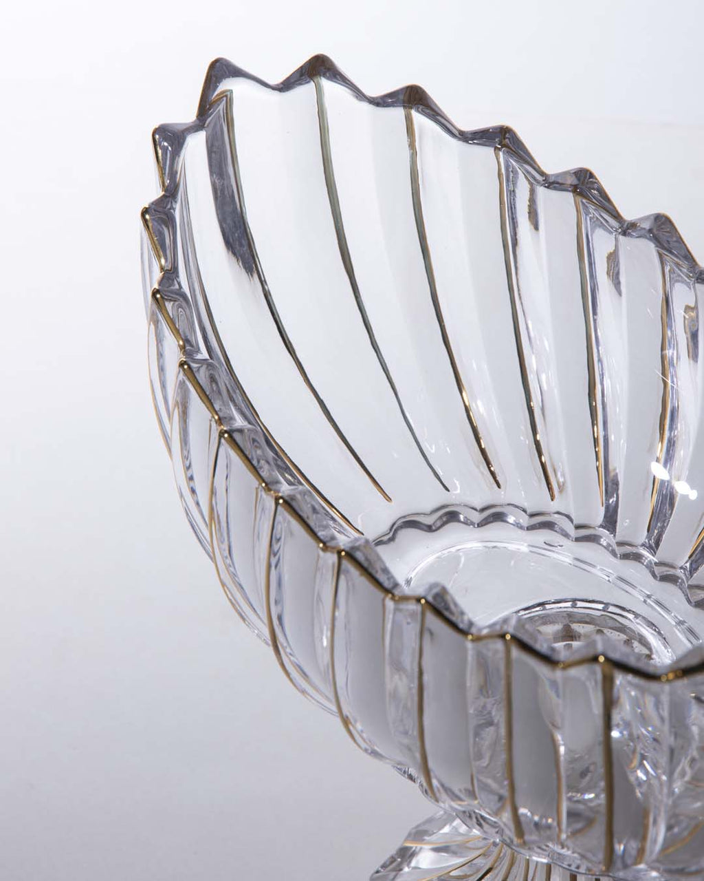 Crystal Glass Lotus Decorative Bowl