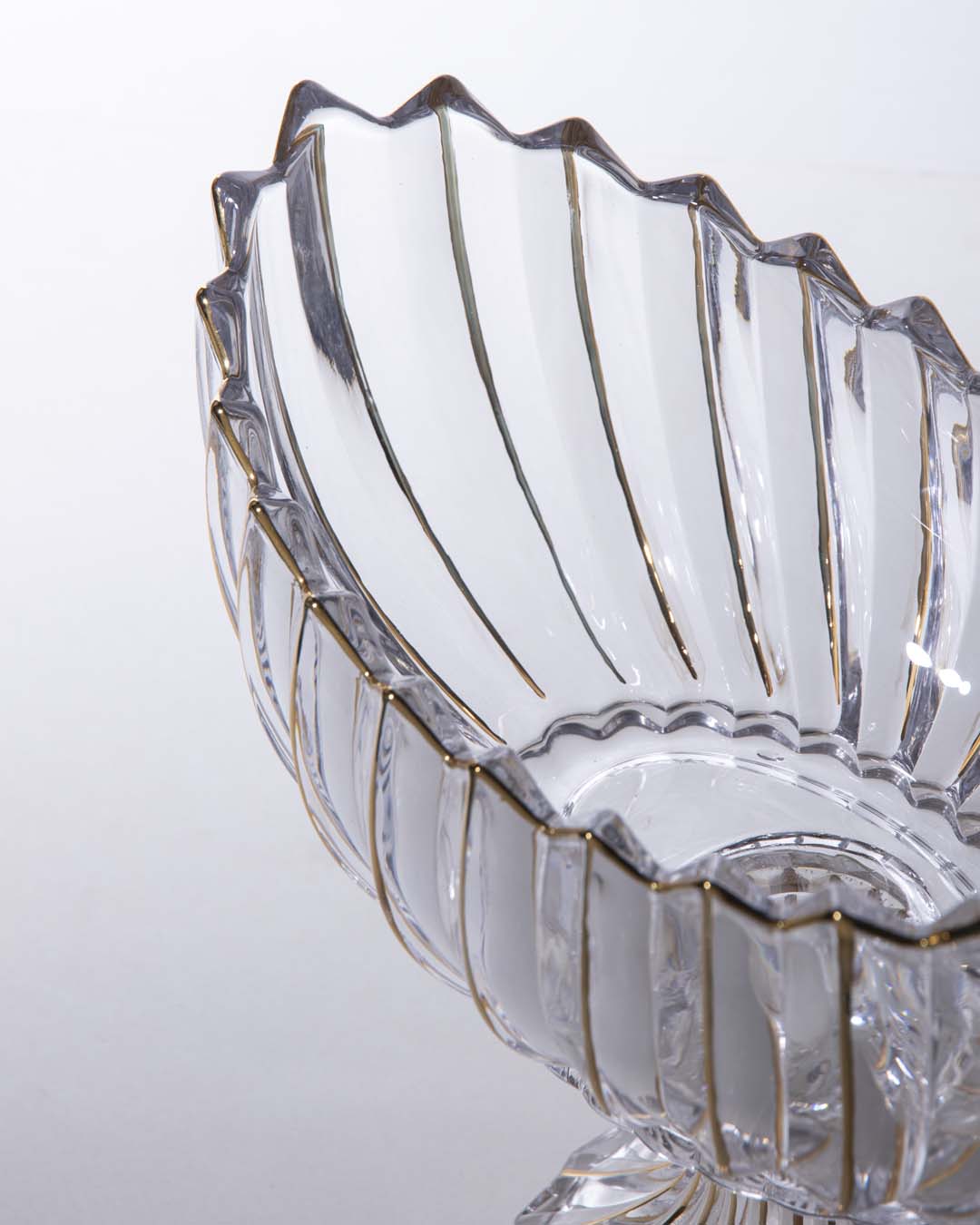 Crystal Glass Lotus Decorative Bowl