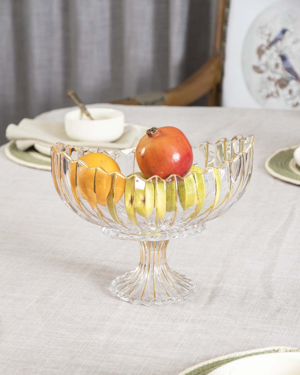 Crystal Glass Lotus Decorative Bowl
