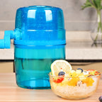Double Blades Hand-cranked Ice Shaver, for Fast Crushing, Fun and Easy Iced Treat