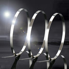 Multi-Purpose Stainless Steel Self-Locking Cable TiesÔºå for Wrapping, Fence, Outdoor, and Canopy (100pcs)