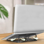 Foldable Aluminum Alloy Glasses Style Laptop Stand, for Laptop, Tablet and Book
