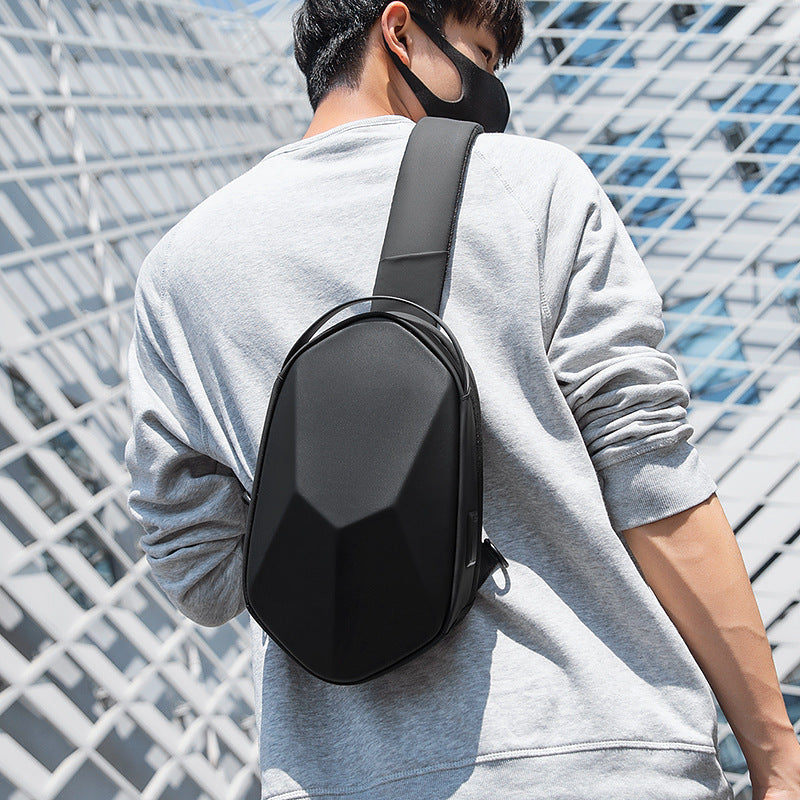 Fashion Sling Bag, with Waterproof Hard Shell, Large Capacity & Breathable Fabric, for Travel, Work & Everyday Carry