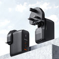 65W Phone Charger with 2 USB-C & 1 USB-A Ports, for Phone & Laptop