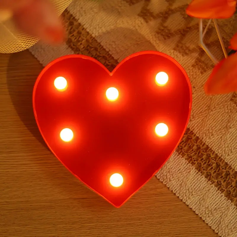LED letters, numbers, and symbols – luminous decoration with warm white light for parties and living spaces