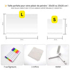 Kiddli LED Drawing Board – Reusable Writing Board with Light Pen
