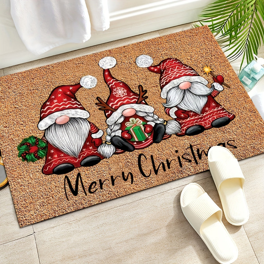 Doormat Gnome Christmas Decorations Indoor Outdoor