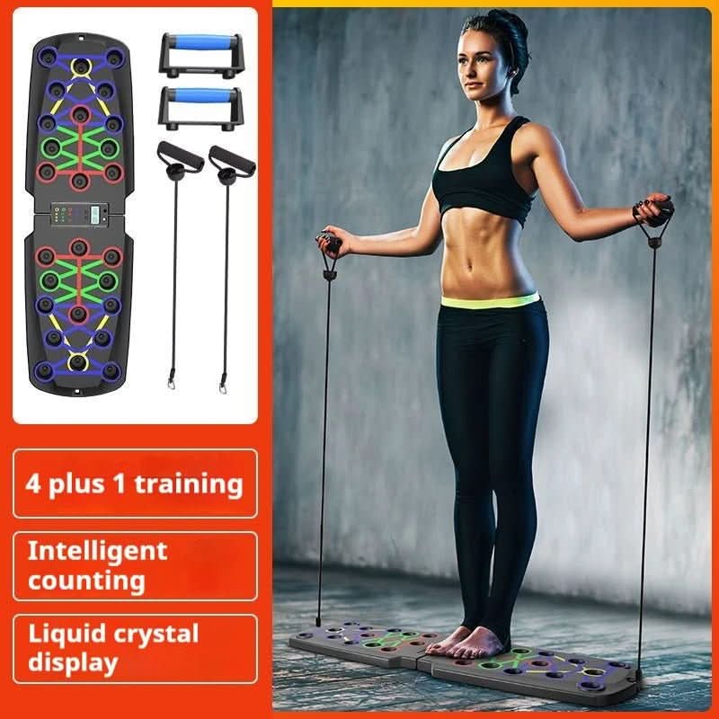Compact fitness set for strength training & full-body workout at home