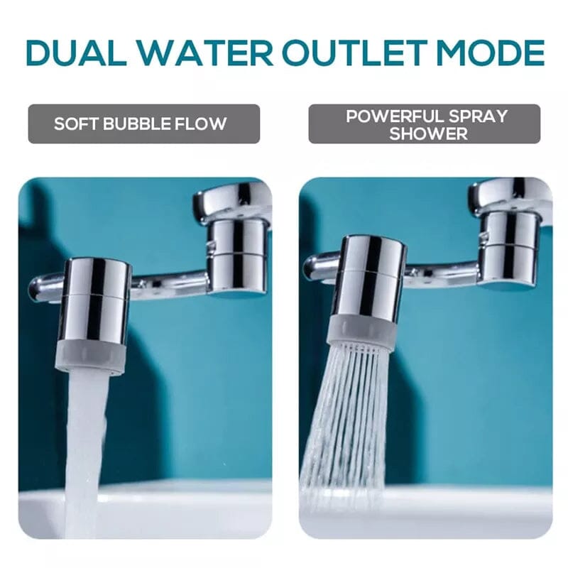 FlexSplash - Premium 1080° rotatable faucet for precise water control