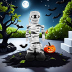 Halloween Cartoon Inflatable Mummy Decoration | Spooky Freestanding Prop