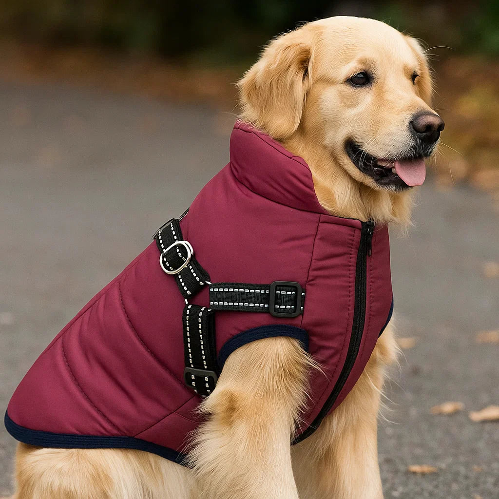 Dog Coat Harness Winter Walks