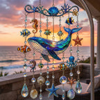 Ocean-Themed Crystal Wind Chime – Bring the Ocean Glow to Your Garden