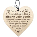Friendship Wood Pendant Christmas Tree Decor