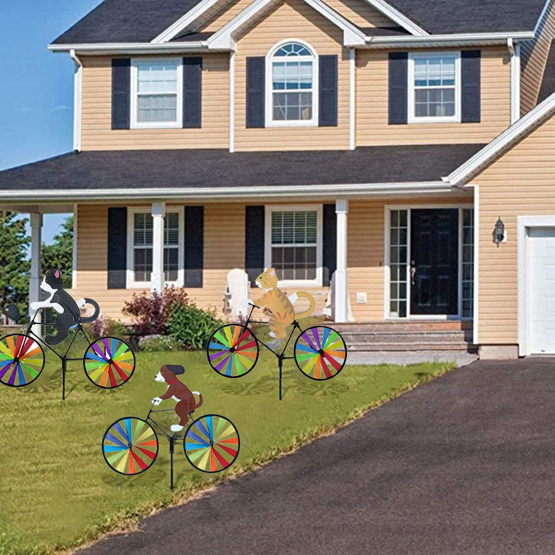 Cat Bicycle Wind Chime