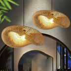 Rattan Woven Bamboo - Pendant Light - Led - Light