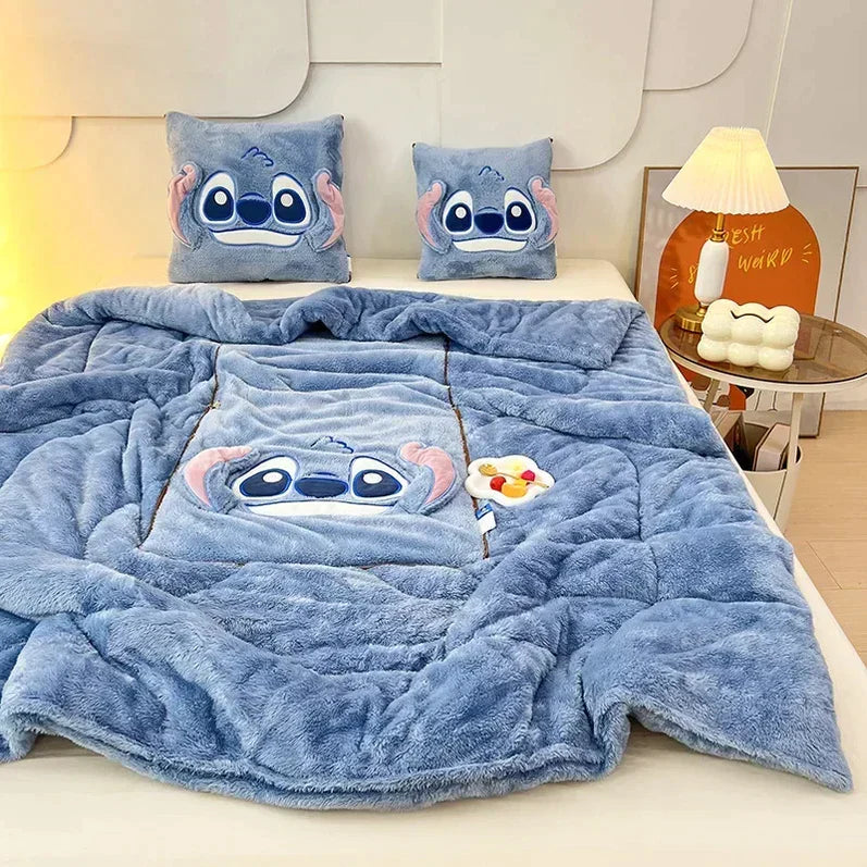 Luxury blanket and cushion set for ultimate comfort
