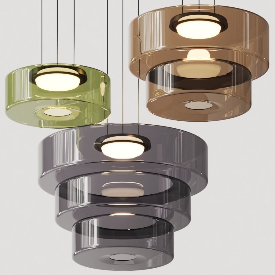 Modern Glass Pendant Lamp in Bauhaus Style - AuroraSphere