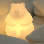 Contemporary Creative Bear PE LED Table Lamp for the Living Room