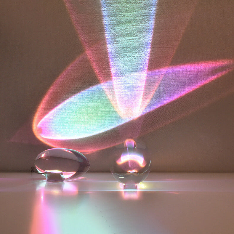 Creative Crystal Projection Angel Eyes LED Table Lamp