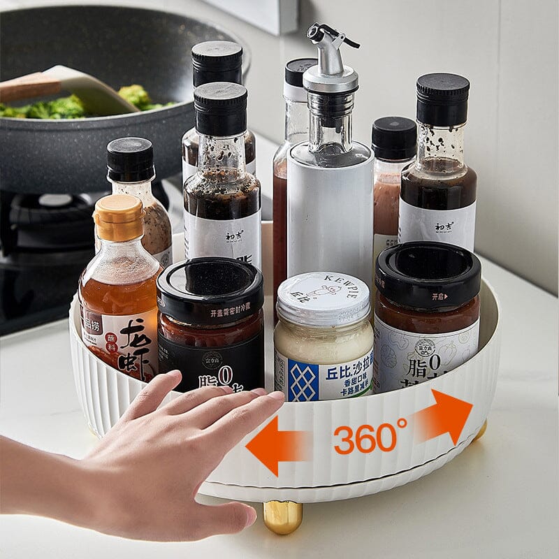 360° rotating storage bowl, spice rack
