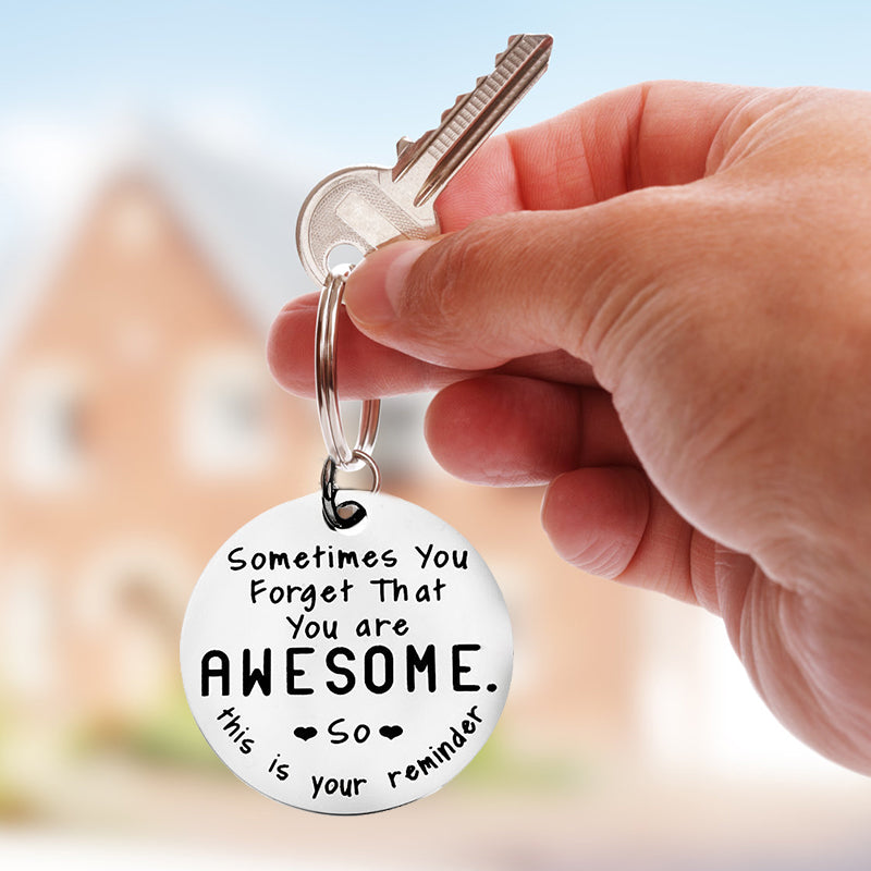 Inspiring best friend keychain
