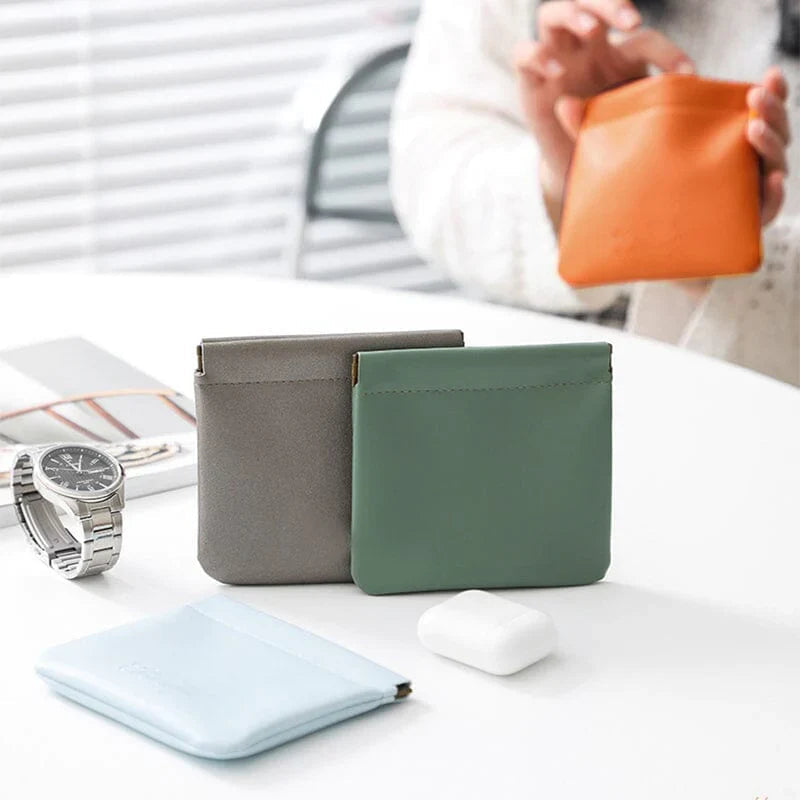 PU leather bags cosmetic pouch