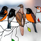 Stained Glass Bird Suncatcher - Francia
