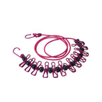 Portable elastic travel laundry rack