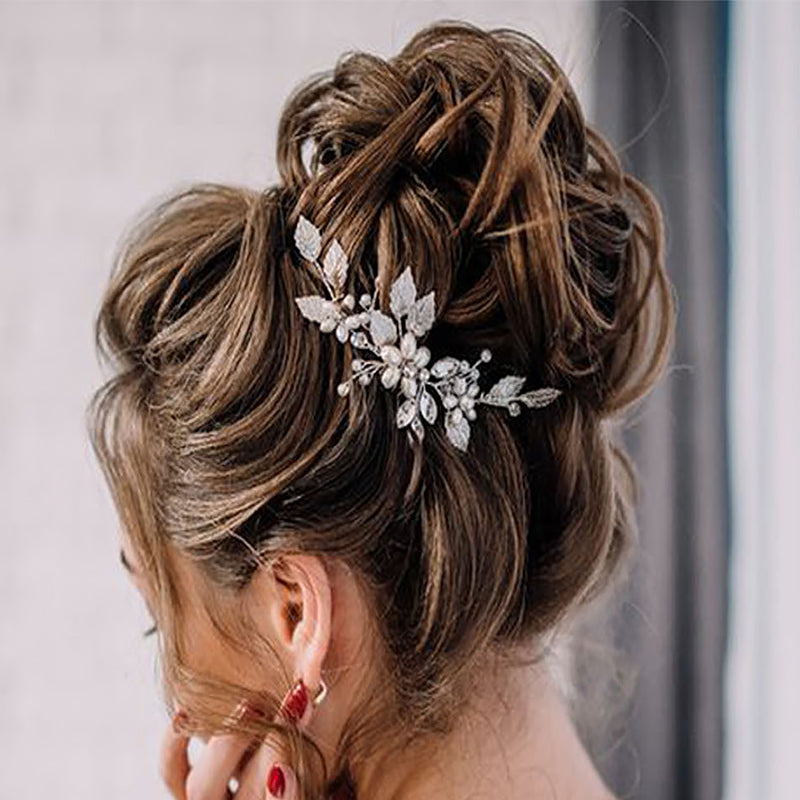 Bun Clipping Flower Buds Wig