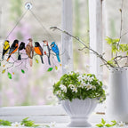 Stained Glass Bird Suncatcher - Francia
