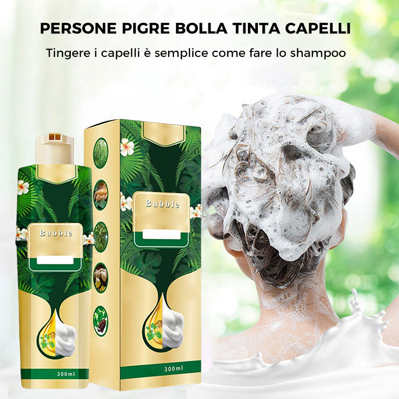 Foam shampoo for hair coloring