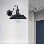 Noctura Classic Wall Lamp | Vintage Design | Iron Frame with Round Glass Shade | 1-Light Dining Room Lighting
