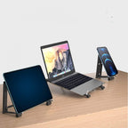 Multifunctional 3-in-1 support for laptop pad phone
