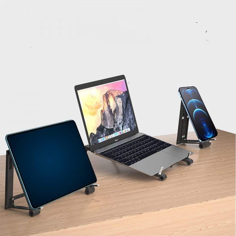 Multifunctional 3-in-1 support for laptop pad phone