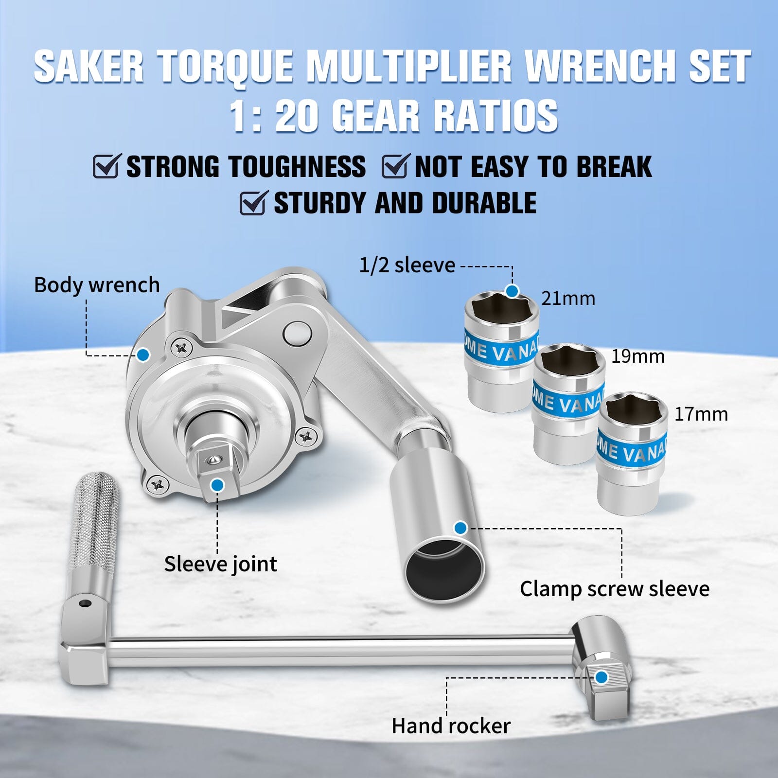 Torque multiplier cabinet set