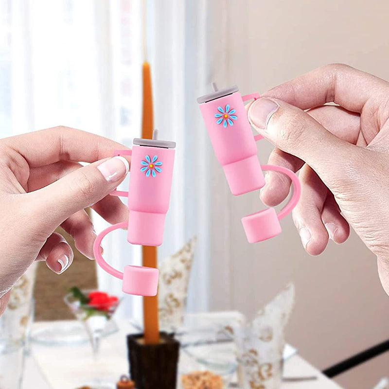 Silicone straw attachment