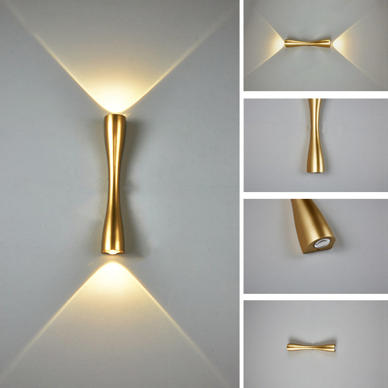 Modern Simple Long Horn 2-Light LED Indoor and Outdoor Wall Light