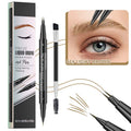 2-in-1 Dual-Ended Eyebrow Pencil with Micro-Fork Tip Applicator and Precise Brush Tip