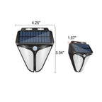 Solar Intelligent Triangle Outdoor Waterproof Body Sensor Patio LED Wall Light