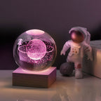3D Galaxy Crystal Ball Night Light Decorative Lamp
