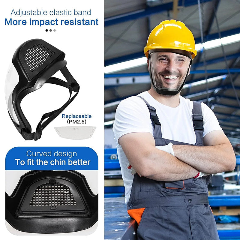 Full face protection industrial mask for pesticide spray